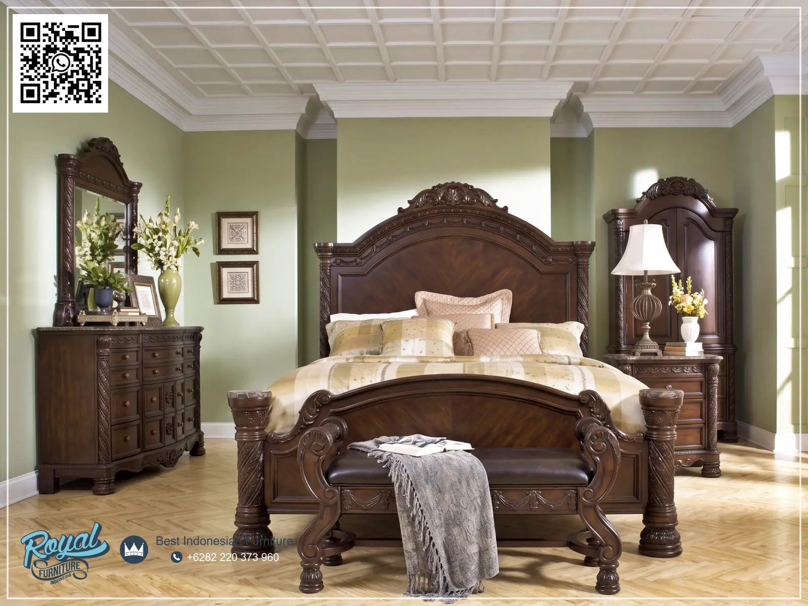 Dipan Set Kamar Tidur Modern Elegan Mewah Terbaru Ashley