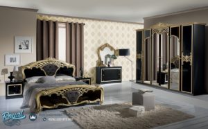 Set Kamar Tidur Mewah Eva Gold Nero Model Bedroom Terbaru