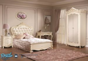 Set Kamar Tidur Eropa Style Full Putih Model Terbaru