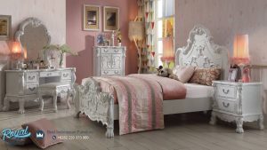 Furniture Bedroom Set Klasik White Duco Ukiran Model Terbaru