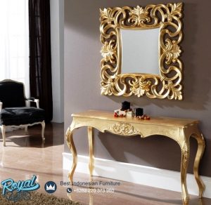 Meja Konsol Mewah Simple Design with Mirror Terbaru