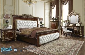 Desain Interior Furniture Set Kamar Tidur Kayu Jati Ukiran Jepara Clasique