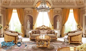 Kursi Sofa Tamu Gold Mewah Klasik Eropan