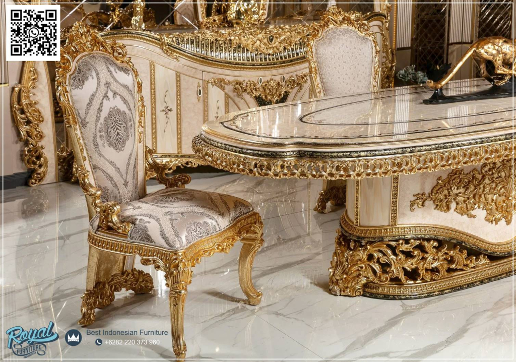 Set Ruang Makan, Dining Room Set, Meja Makan Mewah 6 Kursi, Model Meja Makan Terbaru, Meja Makan Mewah 4 Kursi, Ruang Makan Mewah, Ruang Makan Modern, Meja Makan Modern 6 Kursi, Royal,Kursi Meja Makan Modern Mewah Terbaru Luxury Royal