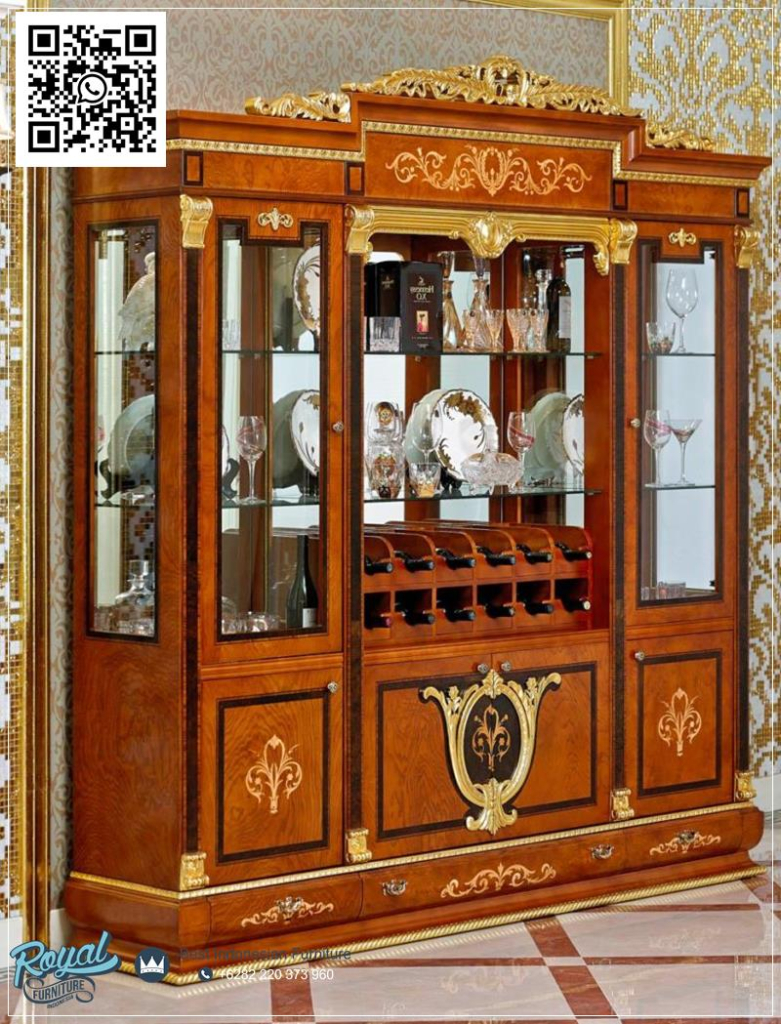 Lemari Hias Kaca Penyimpanan Wine Set Furniture Meja Bar Ruang Tamu Lemari Hias Kaca Penyimpanan Wine Set Furniture Meja Bar Ruang Tamu Klasik Mewah Infinity