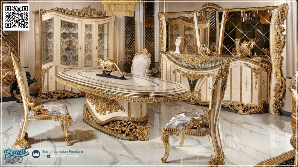 Set Ruang Makan, Dining Room Set, Meja Makan Mewah 6 Kursi, Model Meja Makan Terbaru, Meja Makan Mewah 4 Kursi, Ruang Makan Mewah, Ruang Makan Modern, Meja Makan Modern 6 Kursi, Royal,Model Meja Makan Modern Mewah Terbaru Luxury Royal