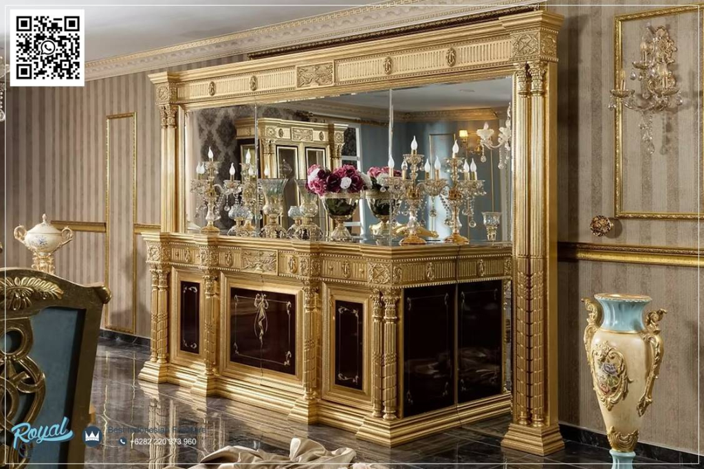 BUfet Meja Konsol Klasik Interior Furniture Mewah Gold Jakarta