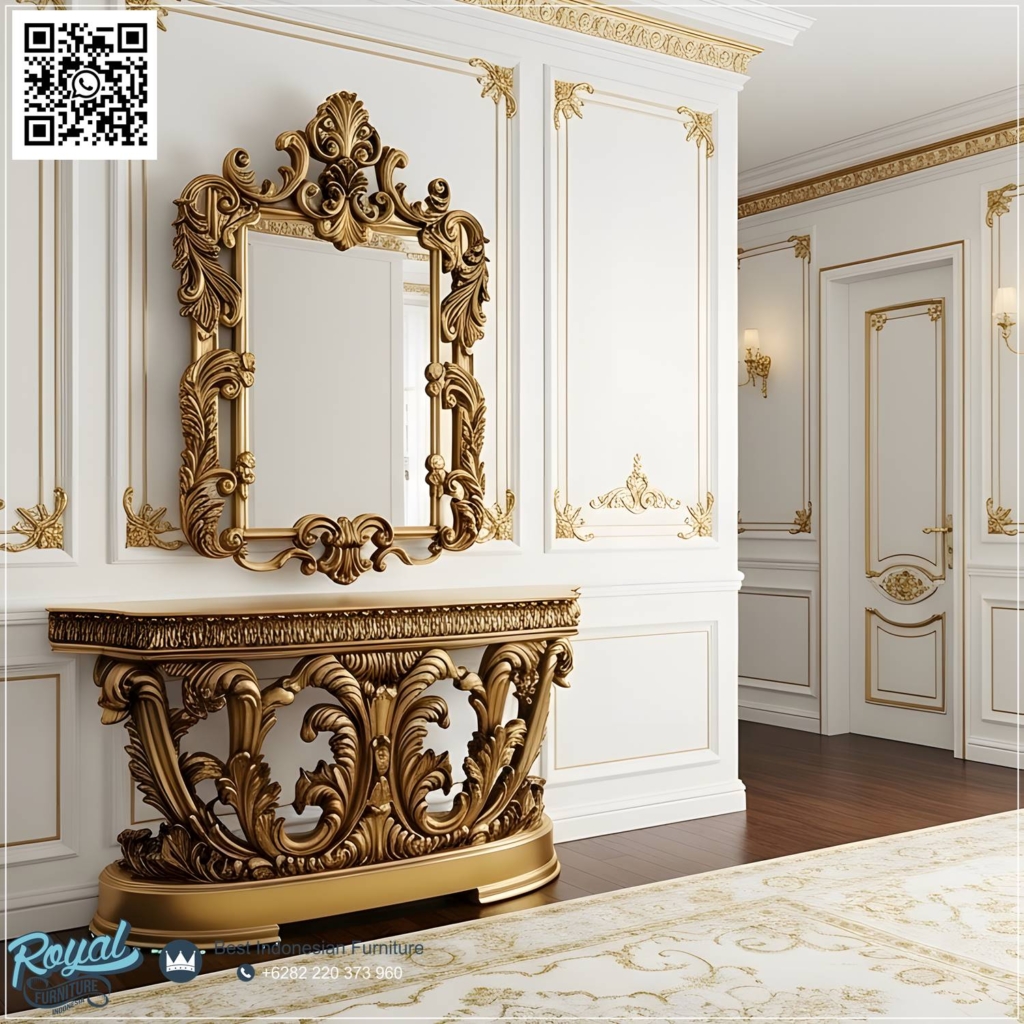 Jual Meja Konsul Klasik Ukiran Mewah Jepara Terlaris