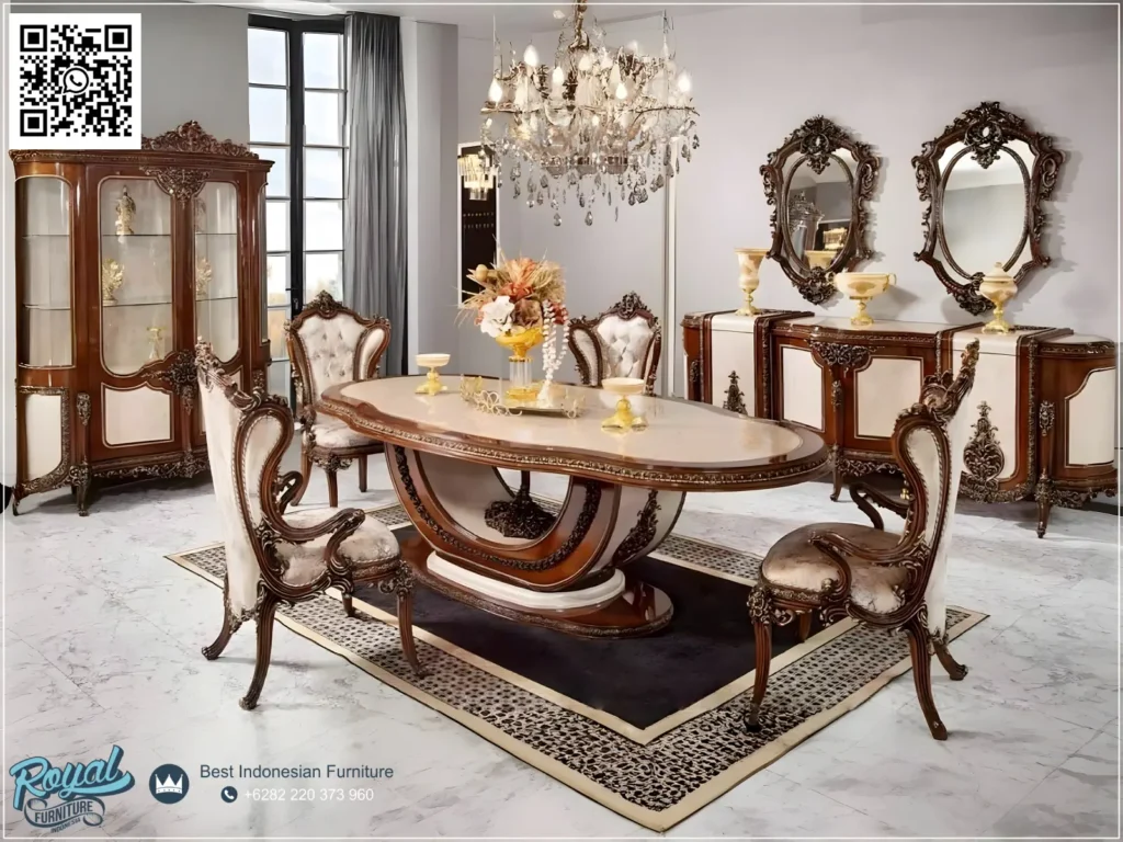 Set Meja Makan Mewah Turki Klasik 6 Kursi Ukiran Jati Jepara, Kursi Makan Mewah, Meja Makan Jepara, Meja Makan Kayu Jati, Meja Makan Klasik, Meja Makan Klasik Eropa, Meja Makan Mewah, meja makan mewah 10 kursi, meja makan mewah 12 kursi, meja makan mewah 4 kursi, meja makan mewah 6 kursi, meja makan mewah 8 kursi, Meja Makan Minimalis, Ruang Makan Mewah