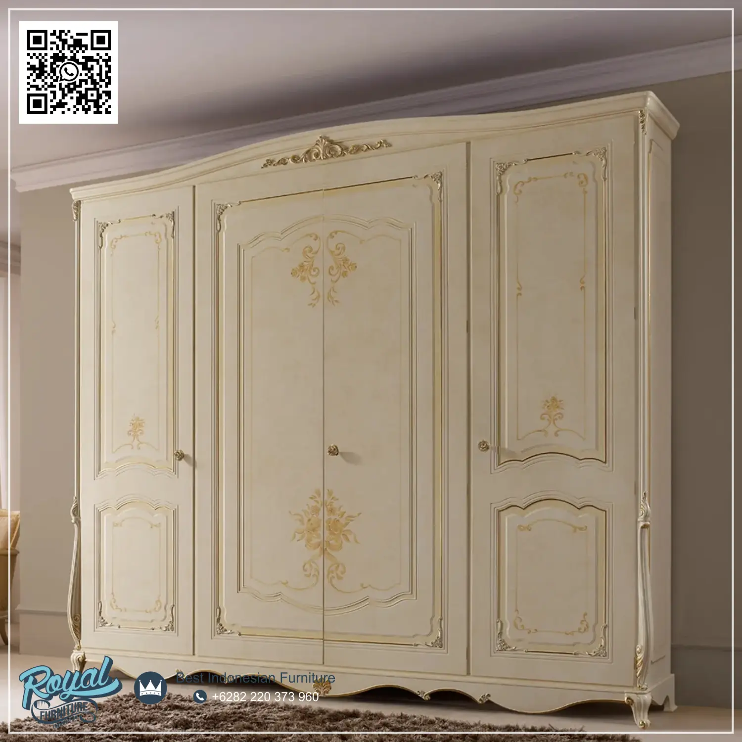 Desain Lemari Pakaian Mewah Kamar Tidur Klasik