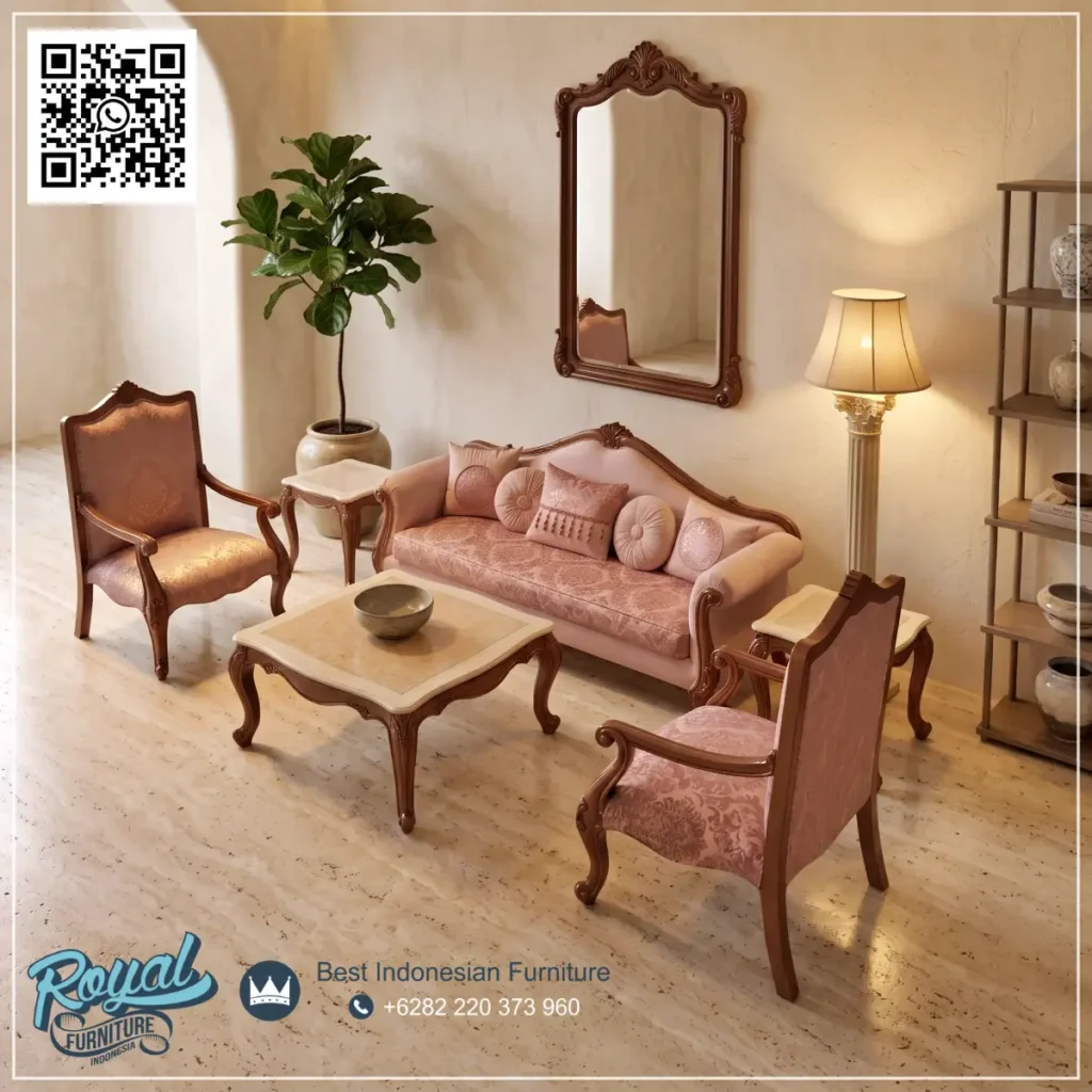Set Sofa Tamu Modern American Style Classic - foto 3