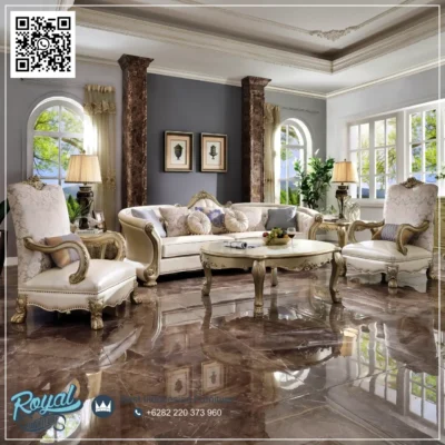 Sofa Tamu Mewah Gold Dresden
