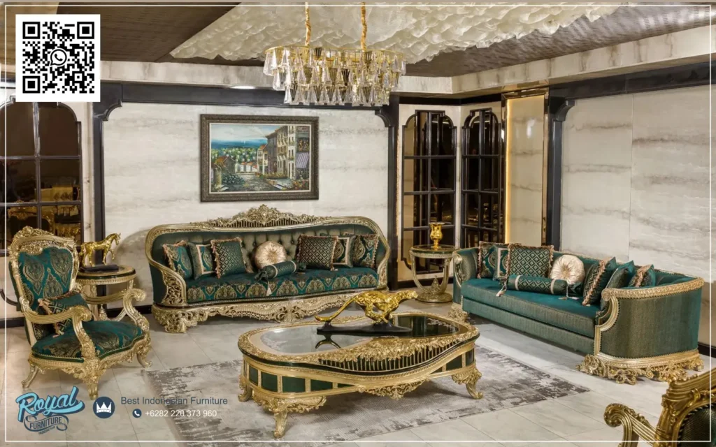 Sofa Ruang Tamu Klasik Jepara - foto 1