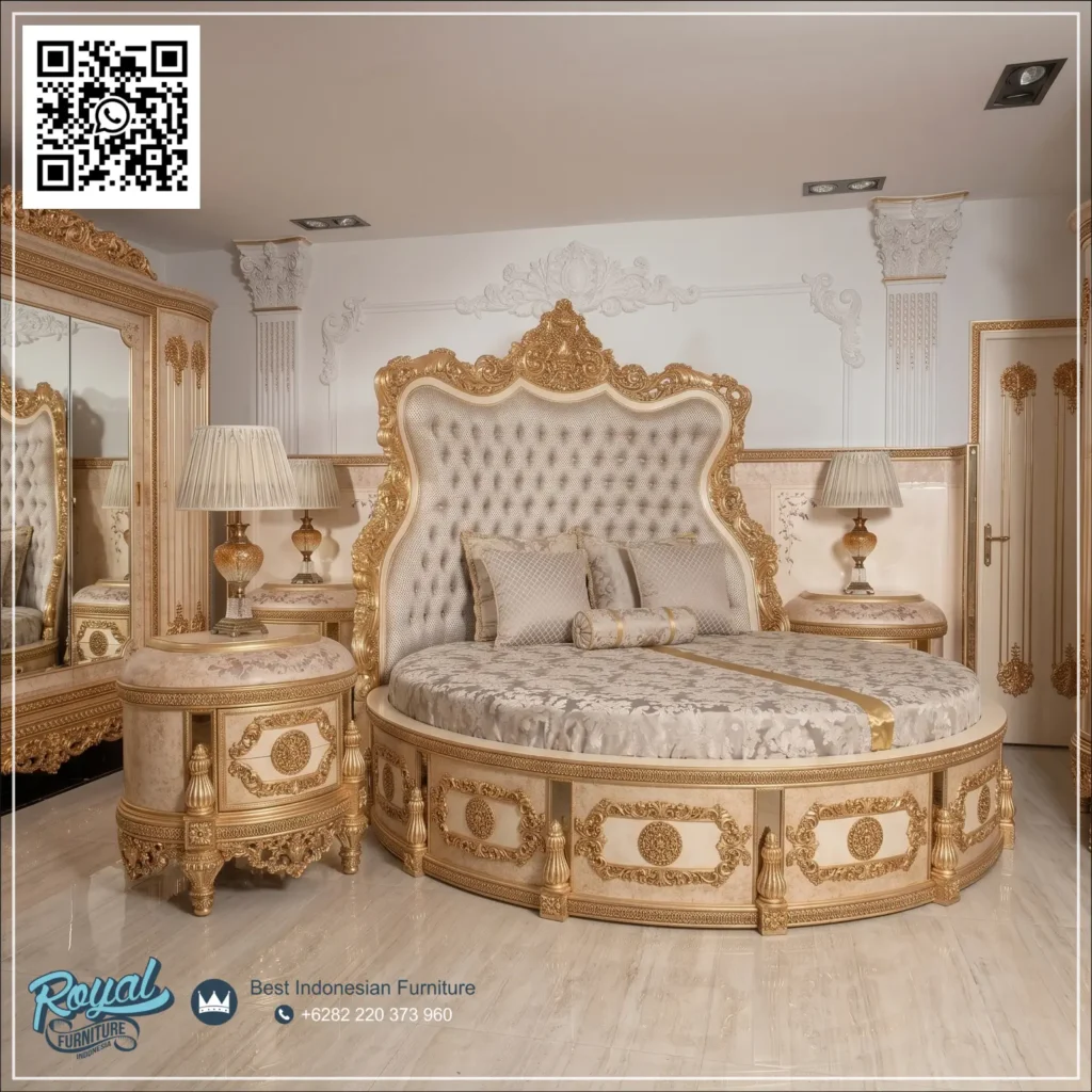 Set Tempat Tidur Sultan Mewah Klasik Eropa - foto 3