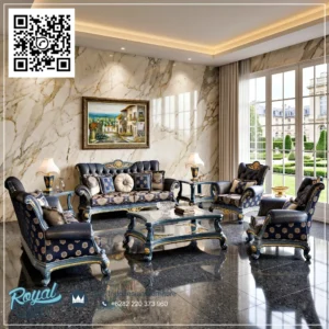 Set Sofa Ruang Tamu Mewah Royal Crown