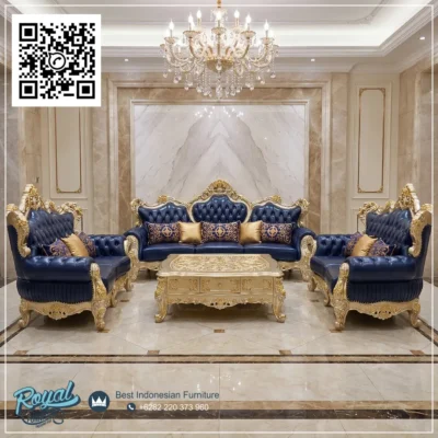 Set Sofa Tamu Ukir Jepara Gaya Eropa