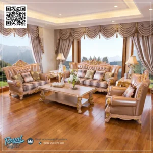 Sofa Mewah Gold Furniture Rumah Klasik Modern