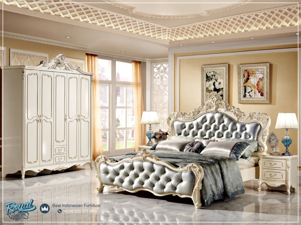 Furniture Kamar Tidur Set Mewah Luxury Ukiran Kayu Jepara Mewah Terbaru
