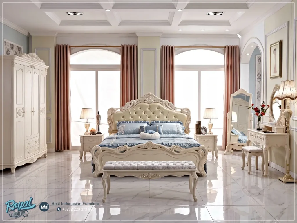 Jual Kamar Set Jepara Mewah Ukiran Modern Putih Duco Terbaru Jual Kamar Set Jepara Mewah Ukiran Modern Putih Duco Terbaru