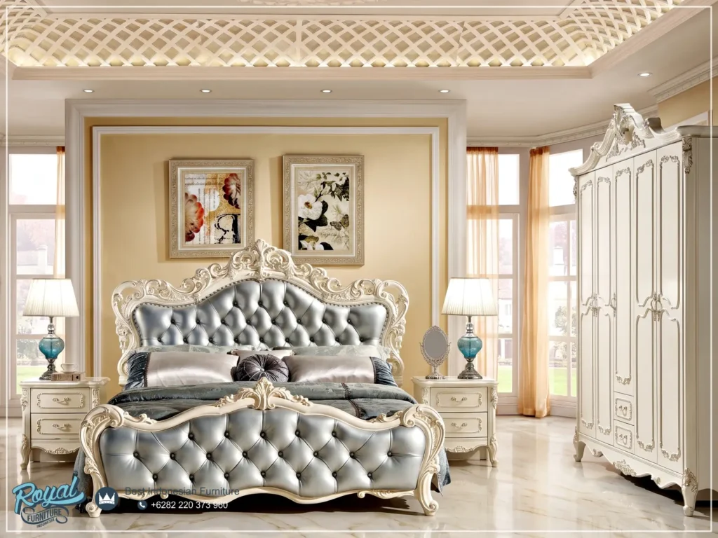 Set Kamar Tidur Mewah Luxury Ukiran Kayu Jepara Mewah Terbaru