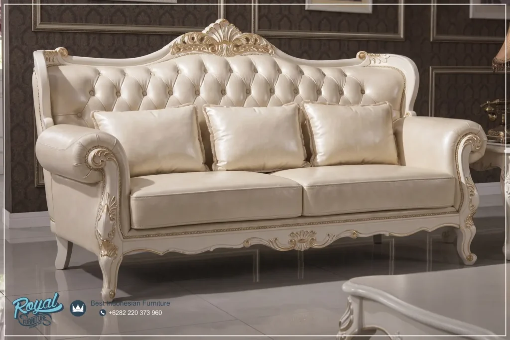 Model Sofa 3 Dudukan Mewah Armchair Ukiran Jepara Terbaru